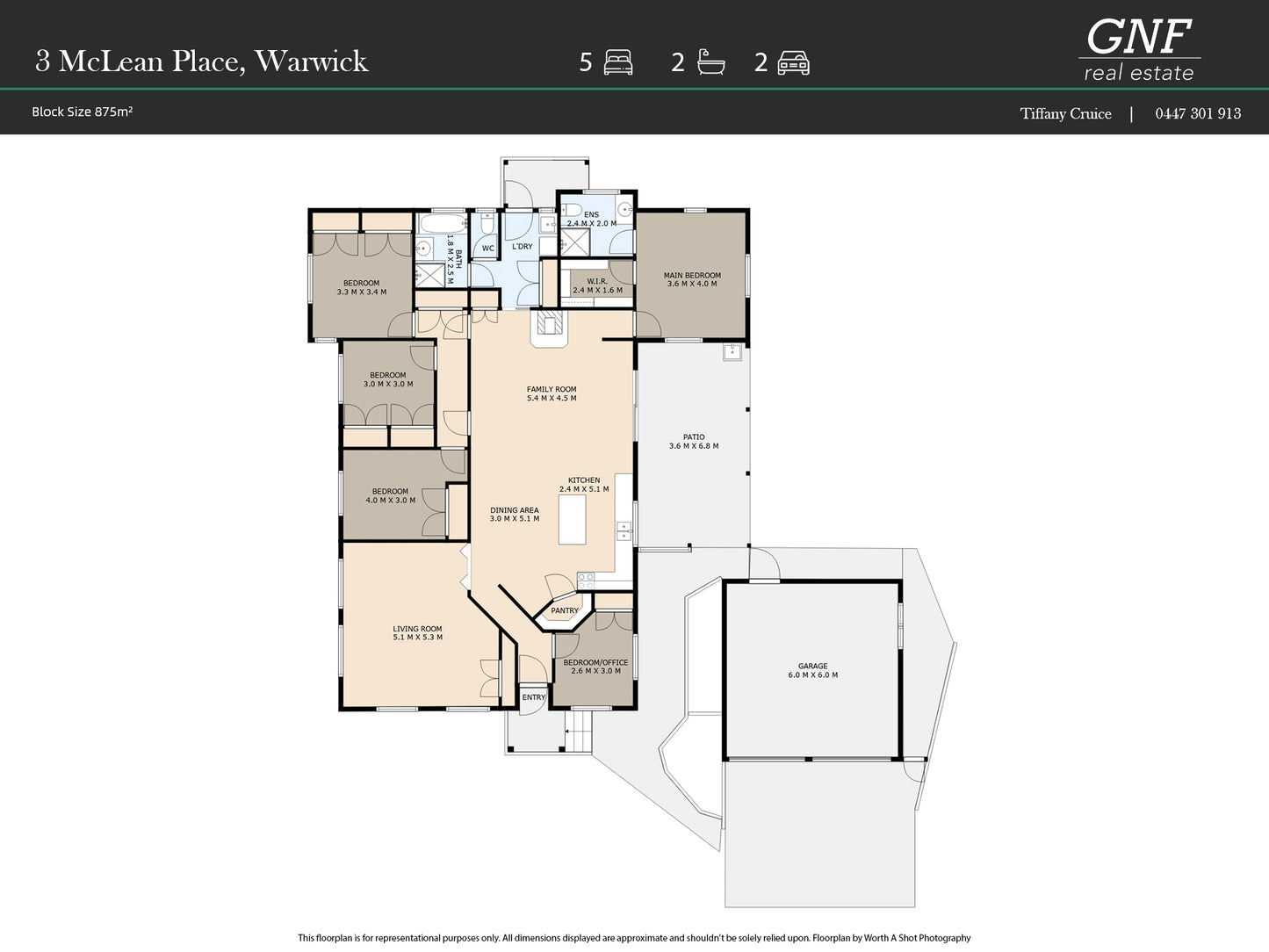 5 bedroom brick home